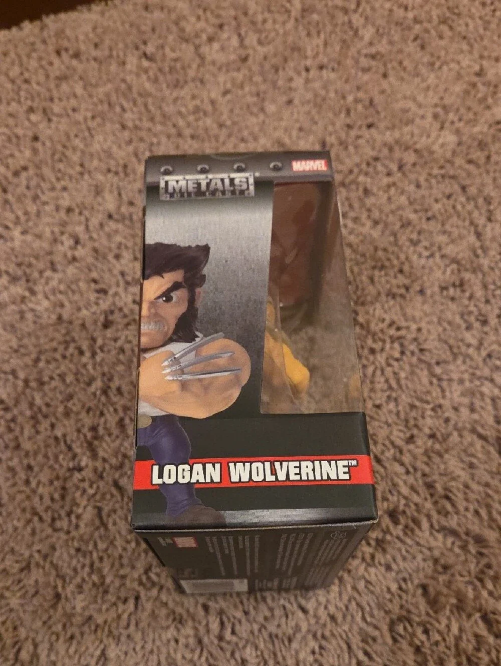 Metals Die Cast X-Men Logan Wolverine Figure - Yellow